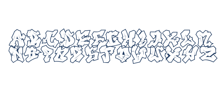 Nightclaw Vandal Outline Outline Uppercase