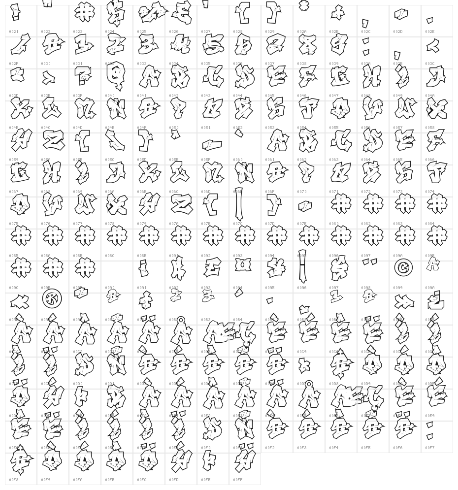 Nightclaw Vandal Outline Outline Character Map