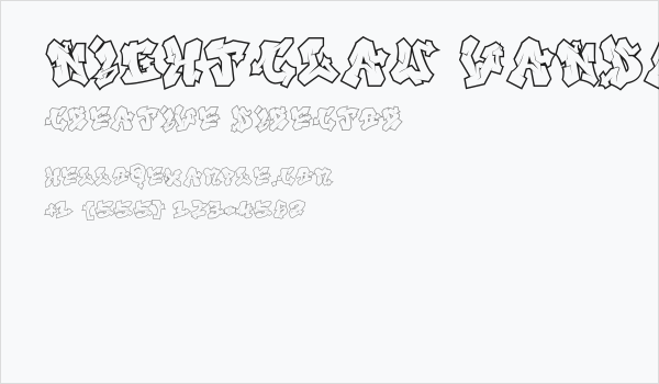 Nightclaw Vandal Outline Outline Business Card