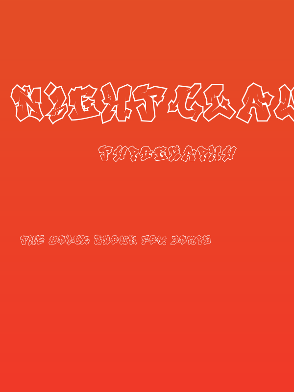 Nightclaw Vandal Outline Outline Poster