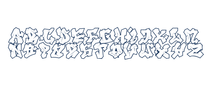 Nightclaw Vandal Outline Outline Lowercase