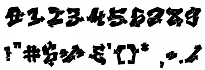 Nightclaw Vandal Reg Solid फ़ॉन्ट अन्य घर का काम