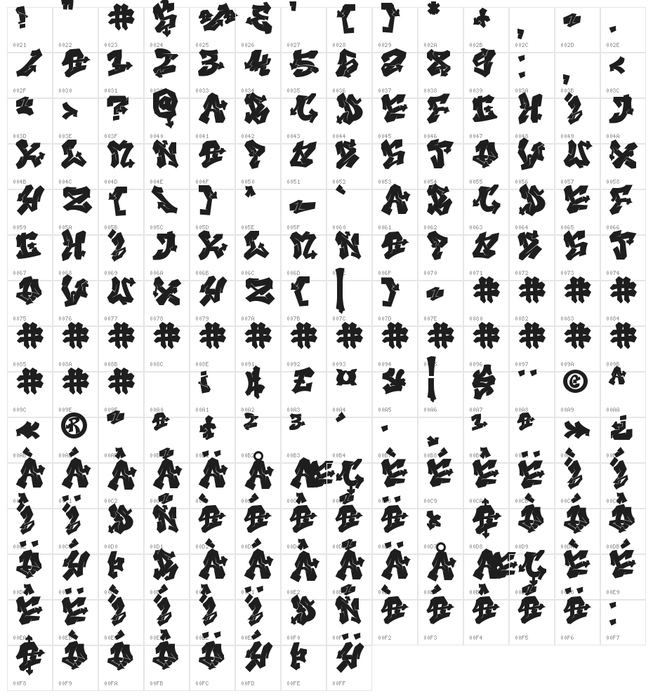 Nightclaw Vandal Reg Solid Character Map