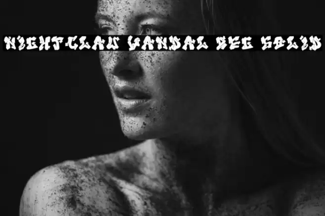 Nightclaw Vandal Reg Solid फ़ॉन्ट examples