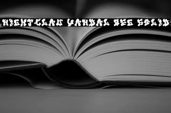 Nightclaw Vandal Reg Solid फ़ॉन्ट examples