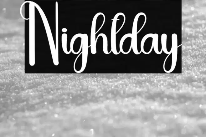 Nightday Font examples