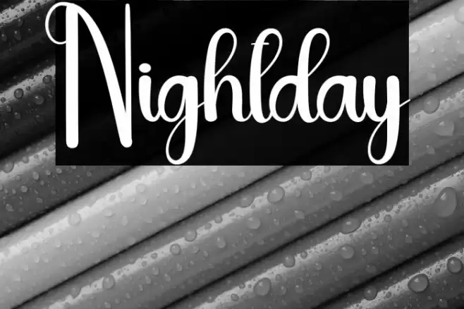 Nightday Font examples