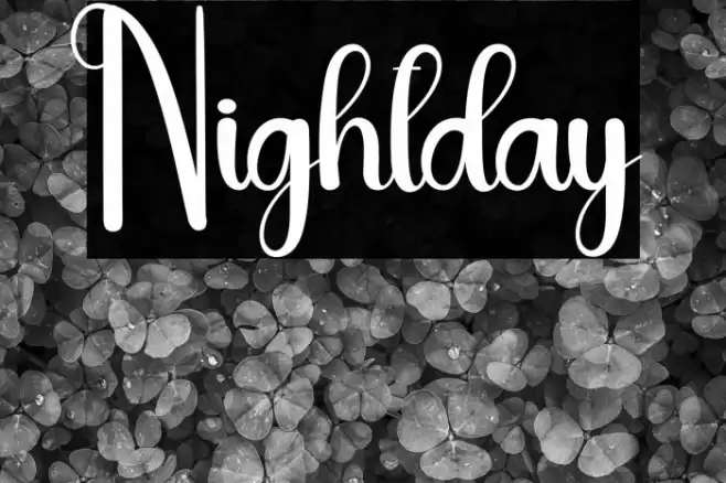 Nightday Font examples