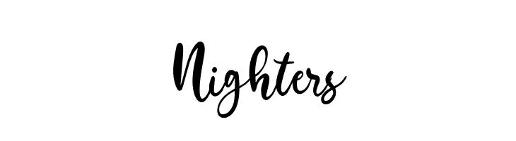 Nighters  フリーフォントのダウンロード