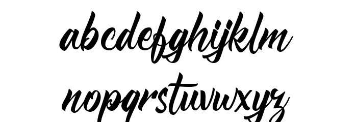 Nightfall Demo Font LOWERCASE