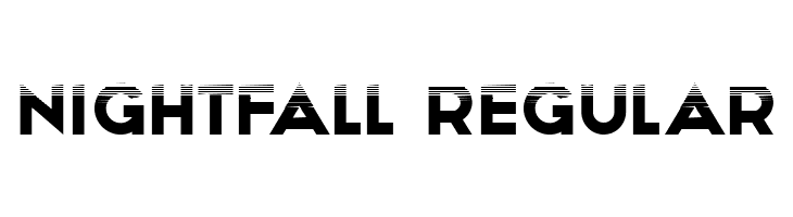 Nightfall Regular  フリーフォントのダウンロード