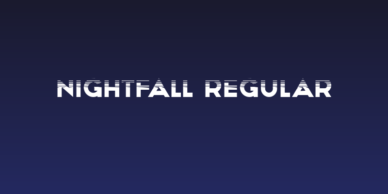 Nightfall Regular Social Header