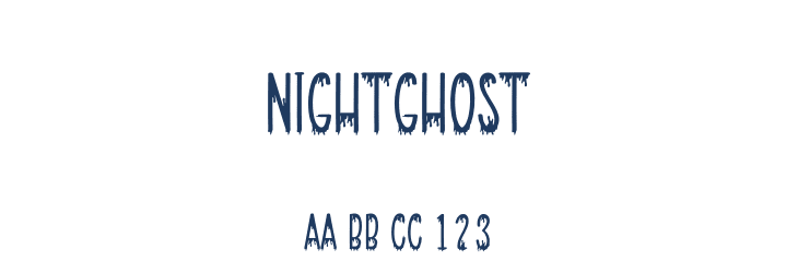 Nightghost Font Preview