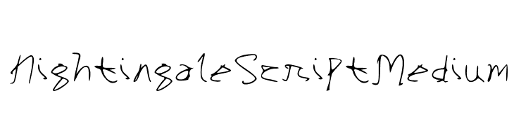 Nightingale Script Medium  Descarca Fonturi Gratis