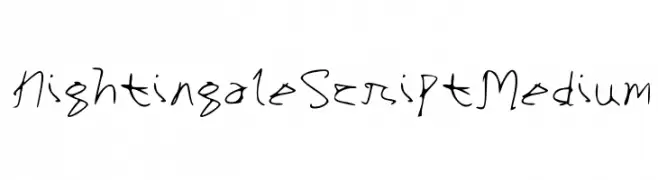 Nightingale Script Medium  Fuentes Gratis Descargar