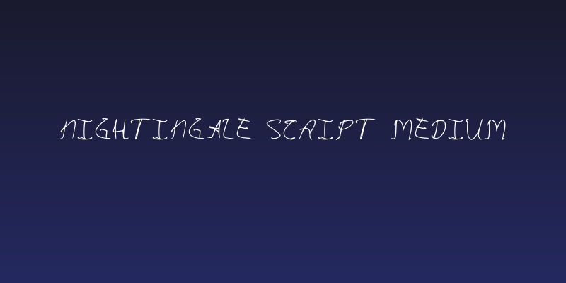 Nightingale Script Medium Social Header