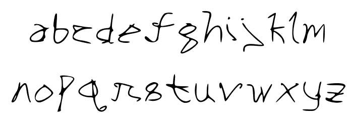 Nightingale Script Medium Font LOWERCASE