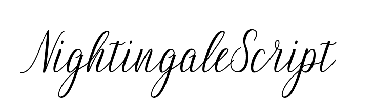 NightingaleScript Font