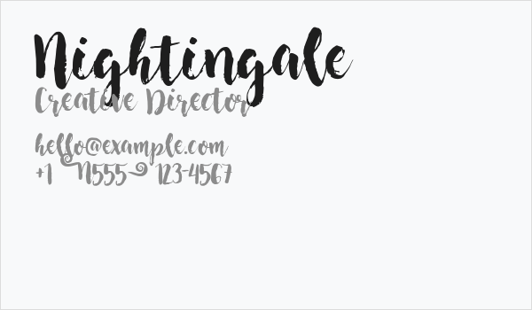 Nightingale Business Card