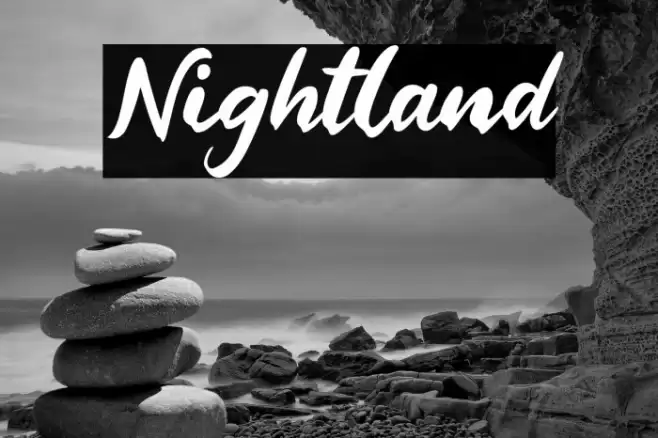 Nightland Font examples