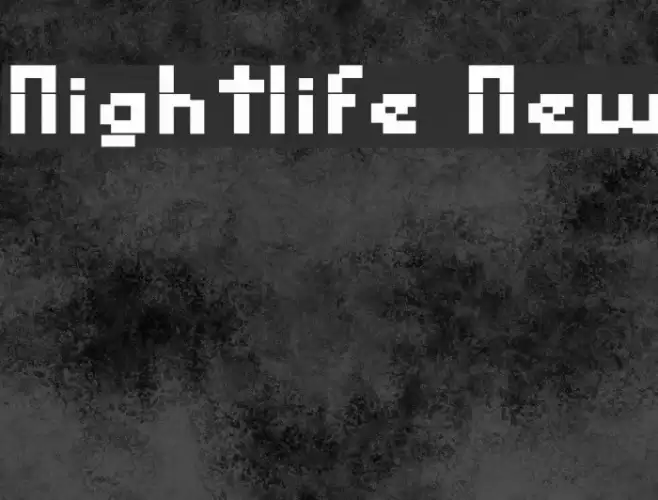Nightlife New Font examples