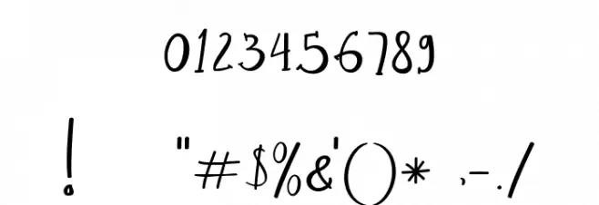 Nightlife-Regular Font OTHER CHARS