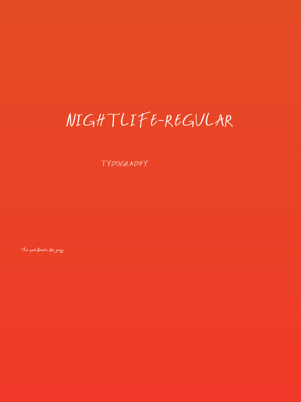 Nightlife-Regular Poster