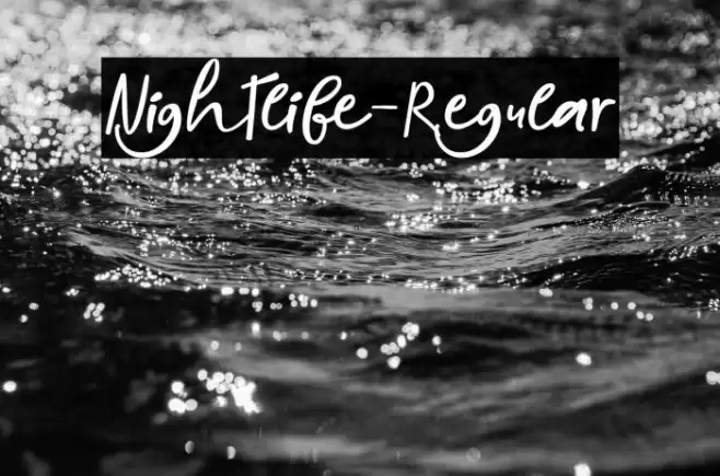 Nightlife-Regular Font examples