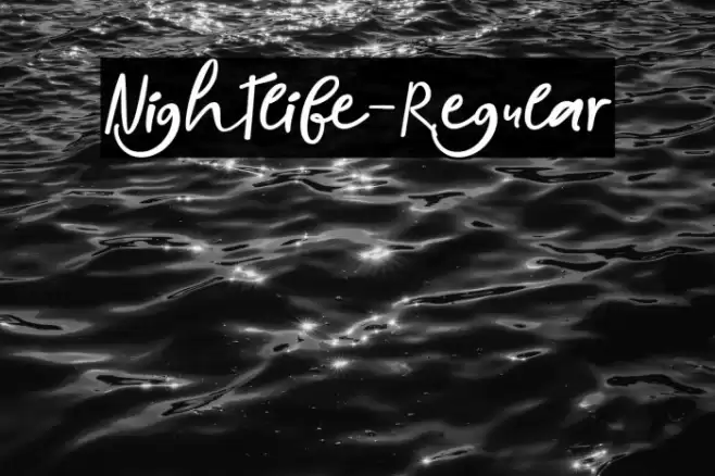 Nightlife-Regular Font examples