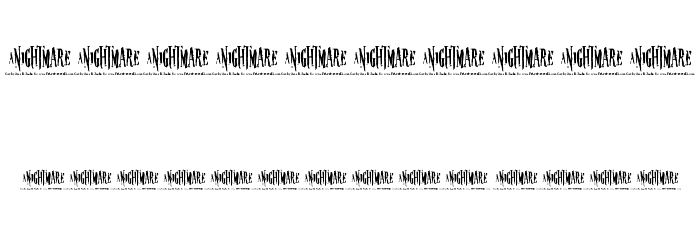 Nightmare-5 Font OTHER CHARS