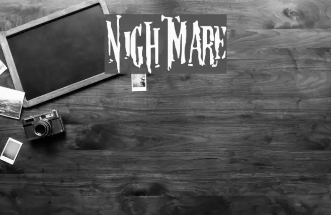 Nightmare-5 Font examples