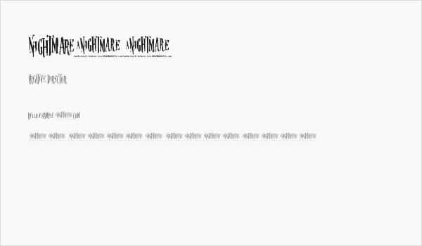 Nightmare-5 Business Card