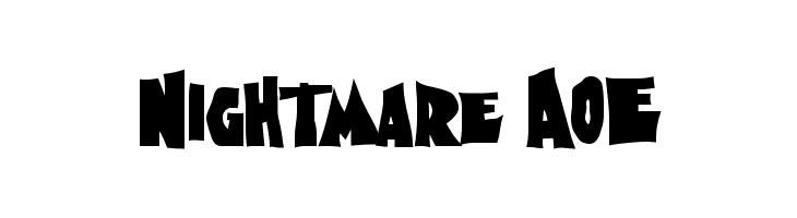 Nightmare AOE  Frei Schriftart Herunterladen
