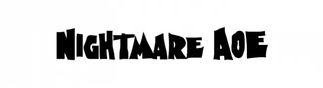 Nightmare AOE  नि: शुल्क फ़ॉन्ट्स डाउनलोड