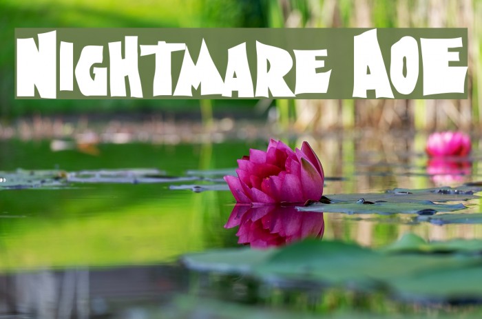 Nightmare AOE Font examples