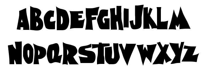 Nightmare AOE Font LOWERCASE