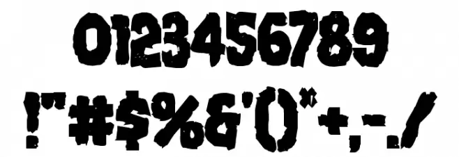 Nightmare Alley Bold Font OTHER CHARS