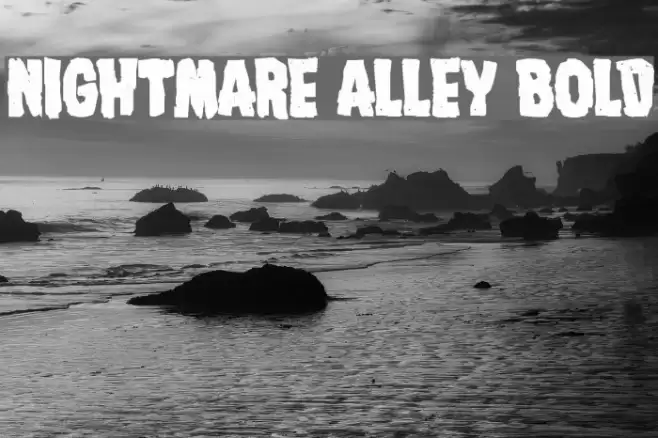 Nightmare Alley Bold Font examples
