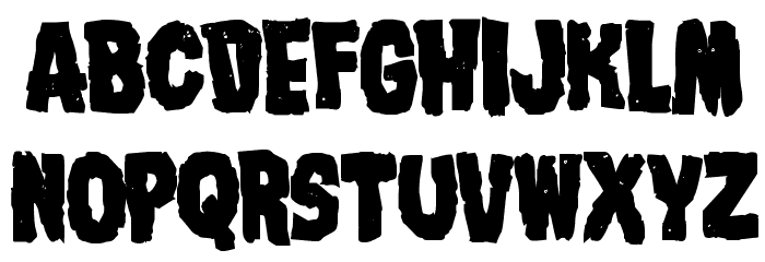 Nightmare Alley Bold フォント 小文字