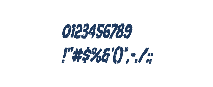 Nightmare Alley Condensed Italic Other Characters