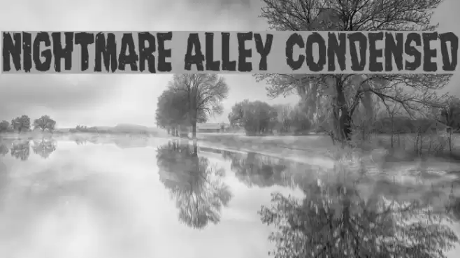 Nightmare Alley Condensed Font examples