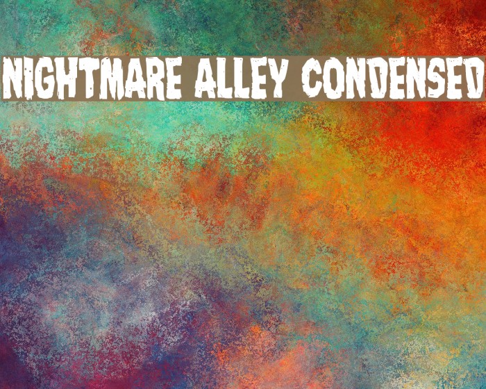Nightmare Alley Condensed Font examples