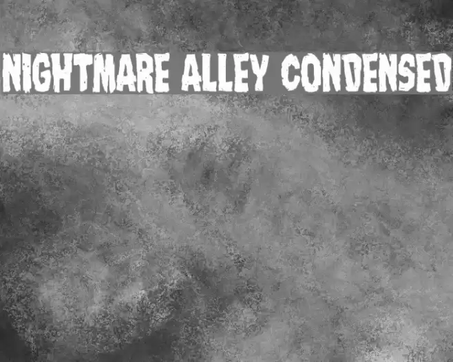 Nightmare Alley Condensed Font examples