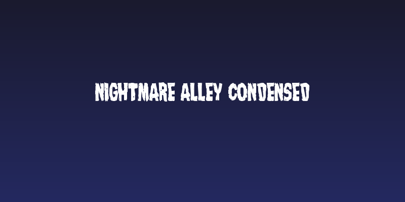Nightmare Alley Condensed Social Header