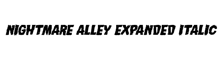 Nightmare Alley Expanded Italic  Frei Schriftart Herunterladen