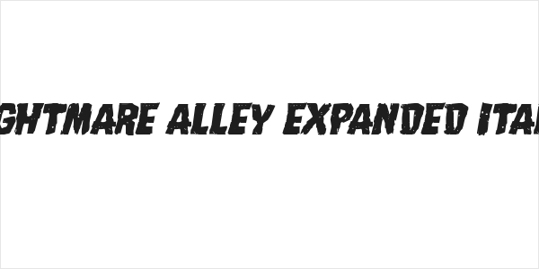 Nightmare Alley Expanded Italic Logo