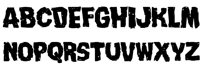 Nightmare Alley Expanded Font LOWERCASE