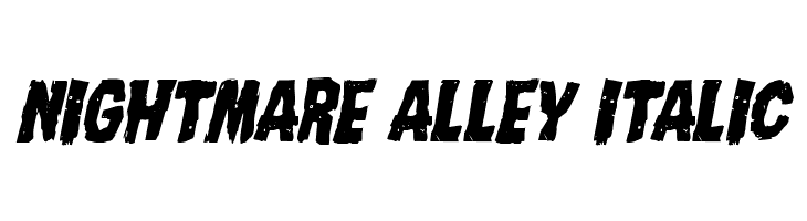 Nightmare Alley Italic Font