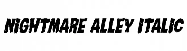 Nightmare Alley Italic  Frei Schriftart Herunterladen