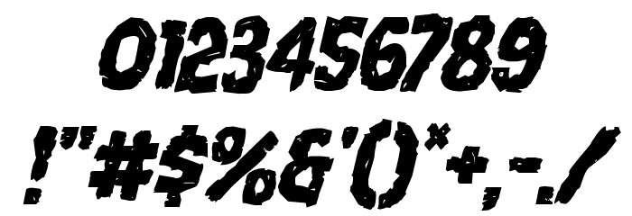 Nightmare Alley Italic Font OTHER CHARS